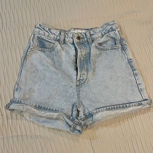 Zara Acid Wash Mom Shorts